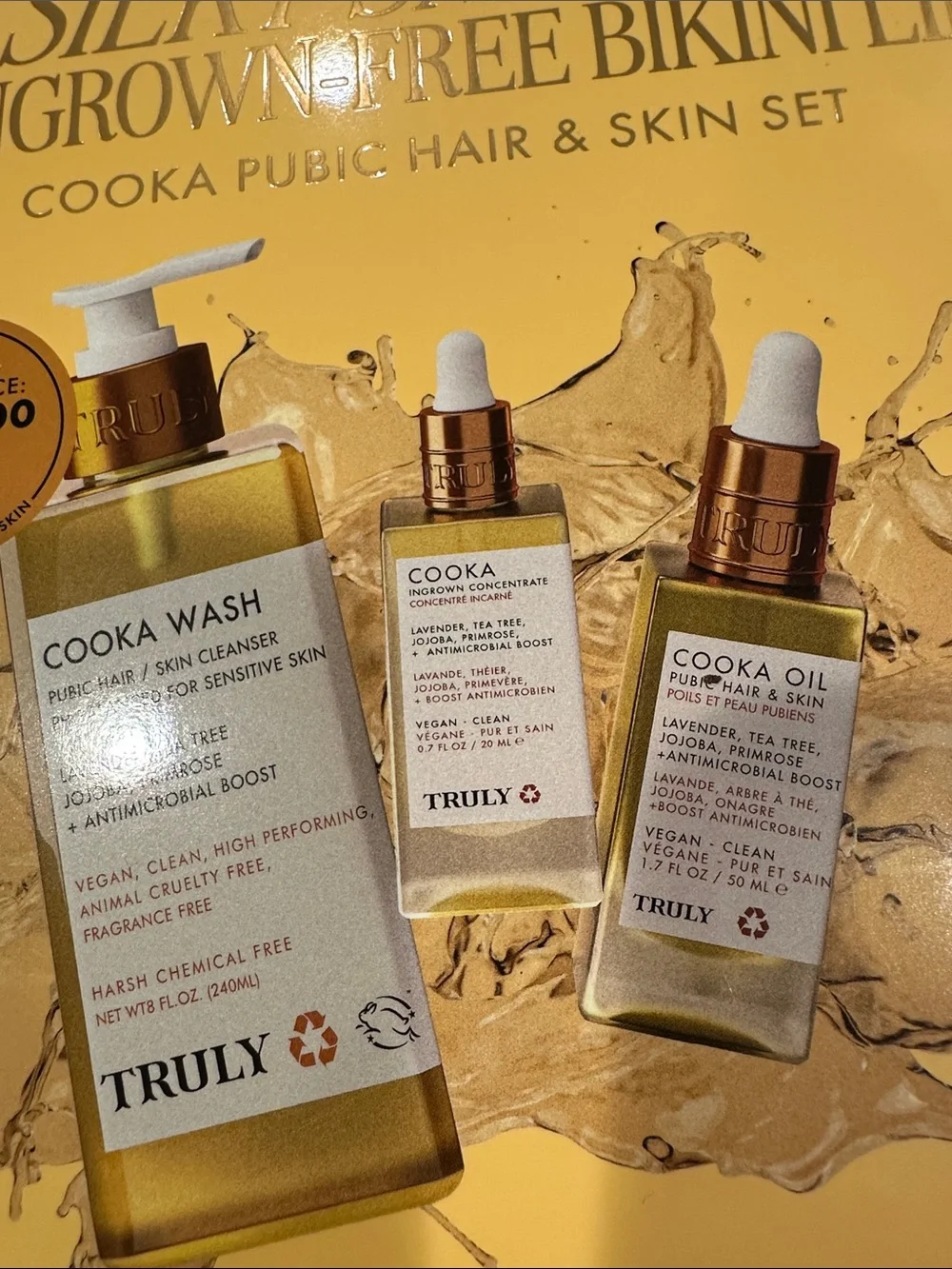 NEW Truly Beauty Silky Smooth Cooka Pubic Hair & Skin Set